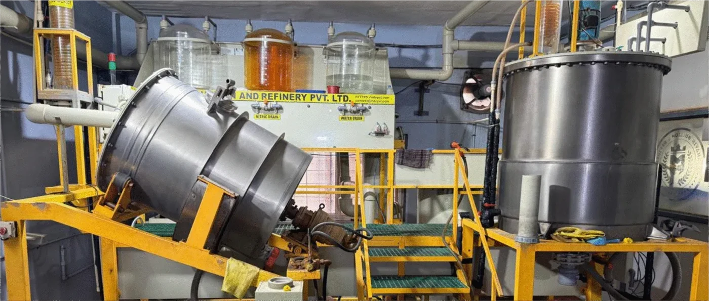 Equipment photographed at Mahavir refinery